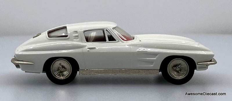 1963 Chevrolet Corvette 1:43 White Metal Model Car by Brooklin Models