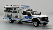 Ford F-550 Truck New York Police Promotional Truck w/Working Light 1:64 Diecast Model Truck by 596 Model