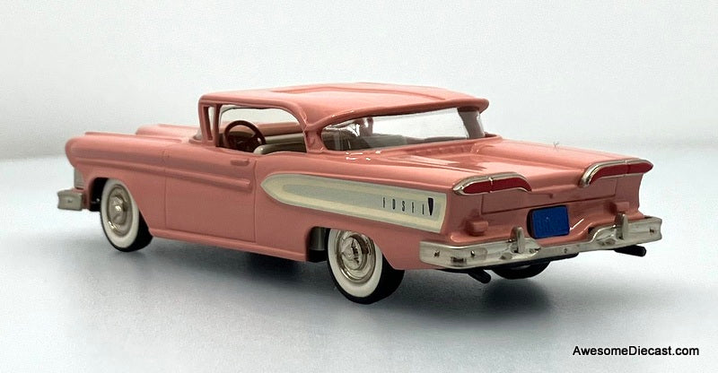 1958 Edsel Citatation, Rose Pink 1:43 White Metal Model Car by The Brooklin Collection