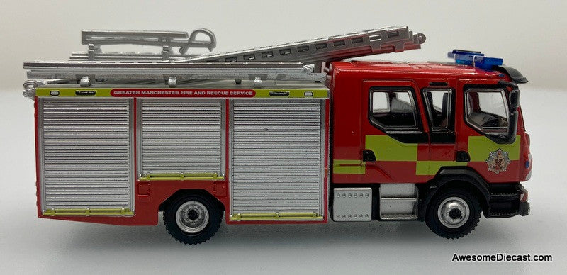 Volvo FL Emergency One Pumper: Greater Manchester Fire & Rescue Service 1:76 Diecast Fire Engine by Oxford Diecast