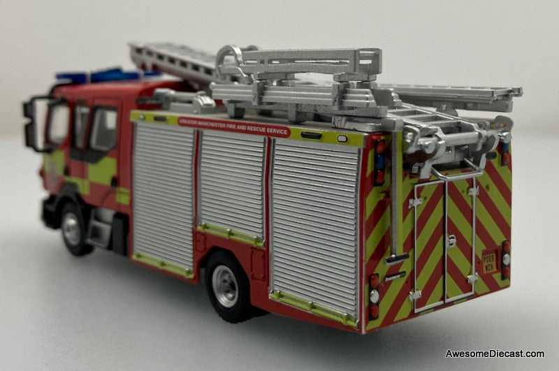 Volvo FL Emergency One Pumper: Greater Manchester Fire & Rescue Service 1:76 Diecast Fire Engine by Oxford Diecast