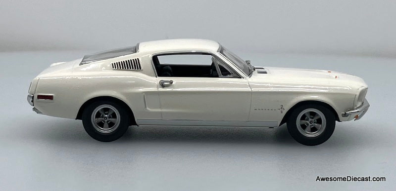 1968 Ford Mustang 2+2 Fastback, White 1:43 Diecast Model Car by Minichamps