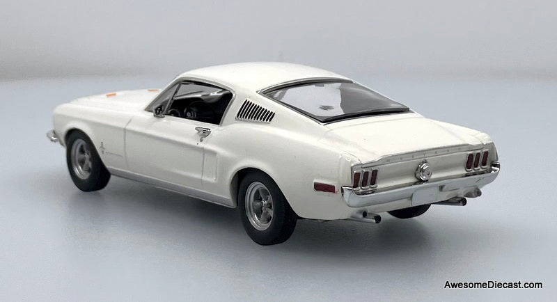 1968 Ford Mustang 2+2 Fastback, White 1:43 Diecast Model Car by Minichamps
