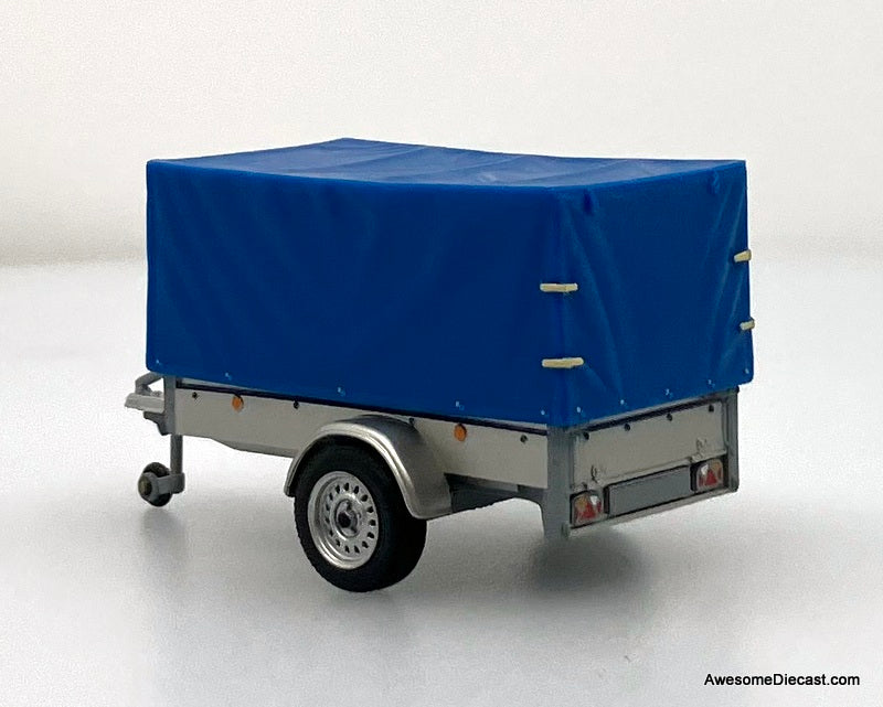 RARE!! Single Axle Trailer 1:43 Diecast Model Trailer by Minichamps