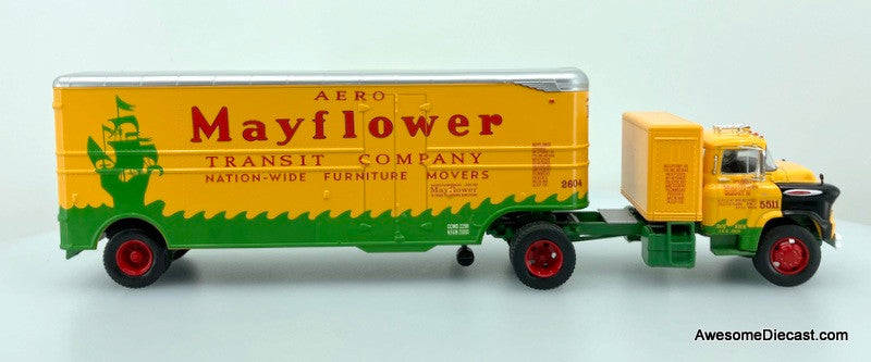 Altaya 1:43 1956 Chevrolet 9100 LCF Sleeper w/Moving Trailer: Mayflower Movers