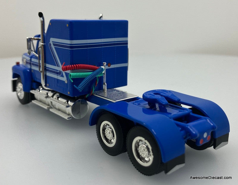Ford LTL-9000 Aerodyne Sleeper w/Wilson PSAL Stockmaster Spread-Axle Livestock Trailer 1:64 Diecast Model Truck DCP by First Gear