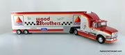 Altaya 1:43 1990 Ford Aeromax Sleeper w/53' Trailer: Wood Brothers Racing