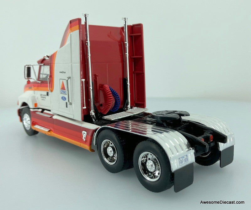 Altaya 1:43 1990 Ford Aeromax Sleeper w/53' Trailer: Wood Brothers Racing