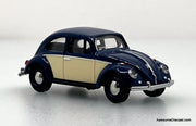 Volkswagen Beetle, Blue/White 1:64 Diecast Model Car by Schuco