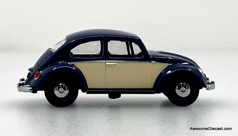 Volkswagen Beetle, Blue/White 1:64 Diecast Model Car by Schuco