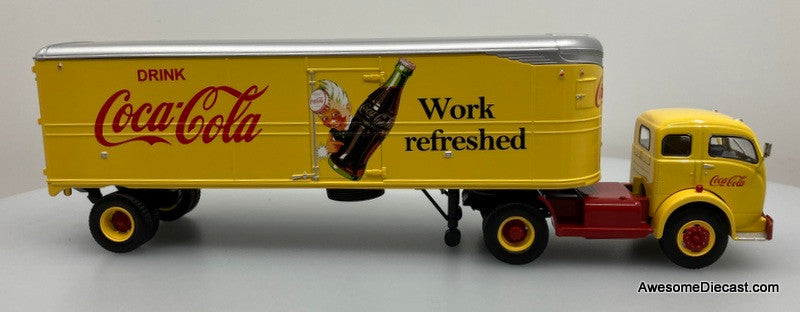 1950 White 3000 Day Cab w/Trailer: Coca Cola 1:43 Diecast/ABS Plastic Model Truck by Altaya
