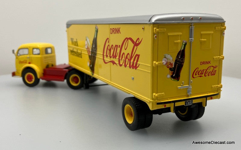 1950 White 3000 Day Cab w/Trailer: Coca Cola 1:43 Diecast/ABS Plastic Model Truck by Altaya