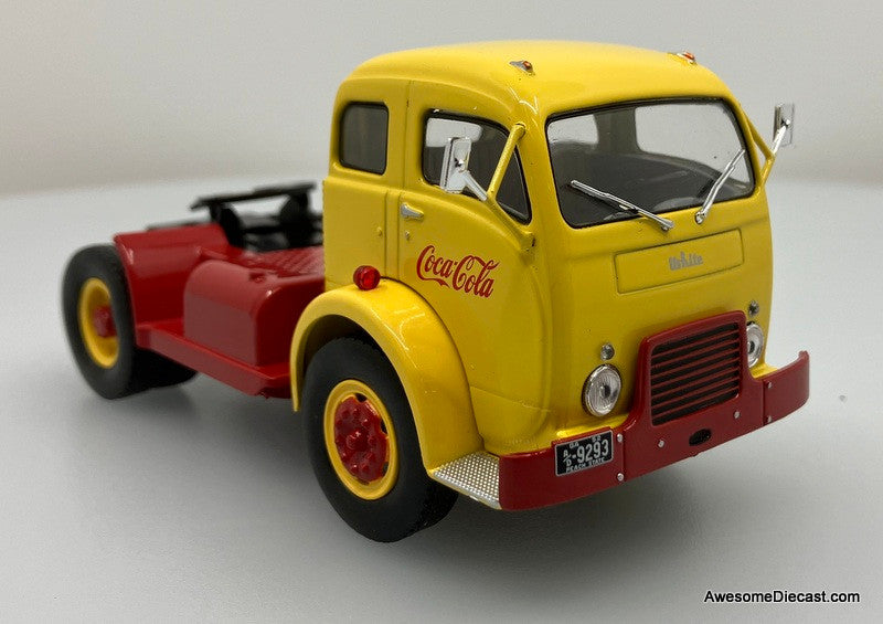 1950 White 3000 Day Cab w/Trailer: Coca Cola 1:43 Diecast/ABS