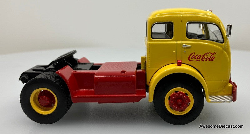 1950 White 3000 Day Cab w/Trailer: Coca Cola 1:43 Diecast/ABS