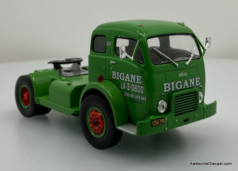 1950 White 3000 Day Cab w/Tanker Trailer: Sinclair Fuel 1:43 Diecast/ABS Plastic Model Truck by Altaya