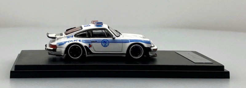 Porsche 911 Turbo 930 Miami Police Department 1:64 Diecast Model Car by Rhino Model