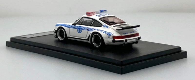 Porsche 911 Turbo 930 Miami Police Department 1:64 Diecast Model Car by Rhino Model