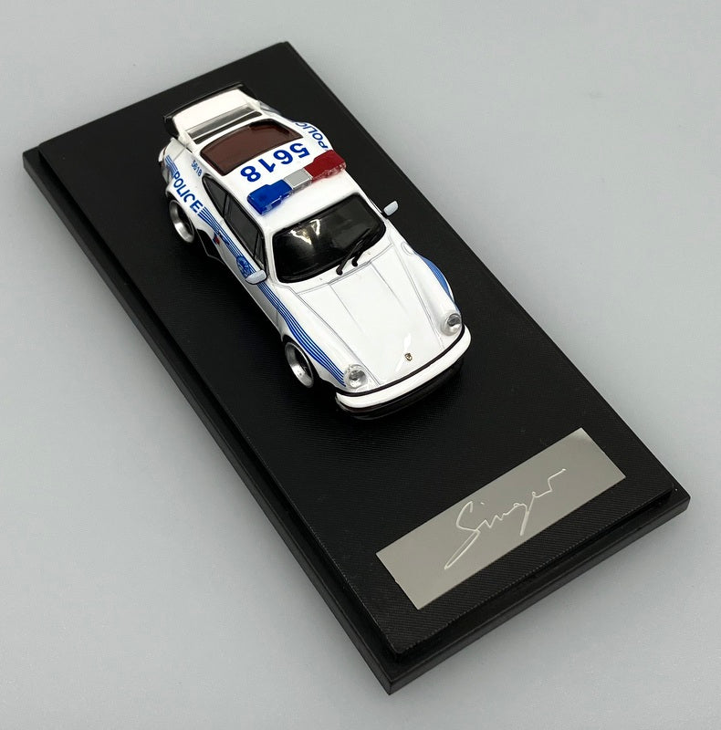 Porsche 911 Turbo 930 Miami Police Department 1:64 Diecast Model Car by Rhino Model