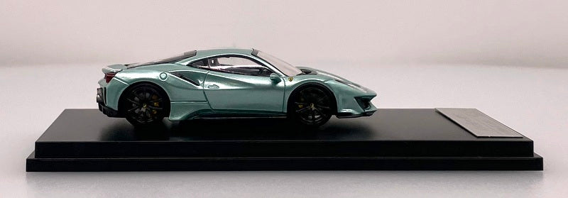 Ferrari 488 Pista, Metallic Green 1:64 Diecast Model Car by Ichiban Model