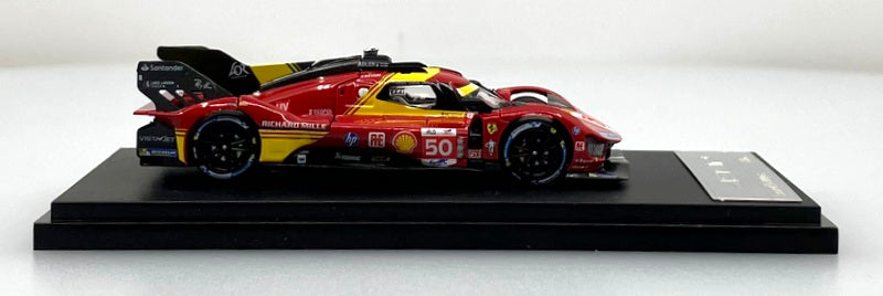 Ferrari 499P Endurance Racing Hypercar, #50, Red 24 Hrs Le Mans 1:64 Diecast Model Car by HKM