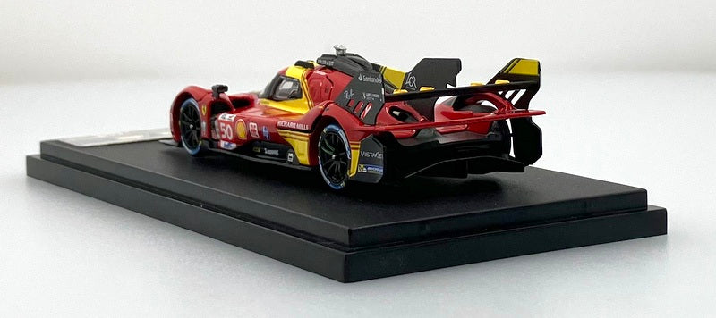 Ferrari 499P Endurance Racing Hypercar, #50, Red 24 Hrs Le Mans 1:64 Diecast Model Car by HKM