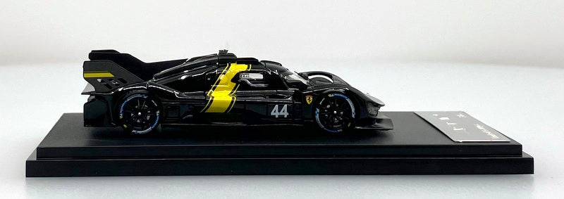 Ferrari 499P Endurance Racing Hypercar, #44, Black 24 Hrs Le Mans 1:64 Diecast Model Car by HKM