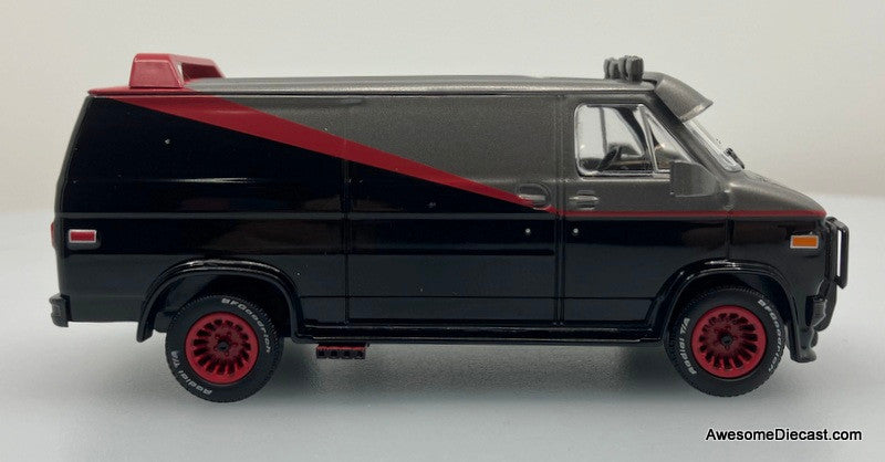 1983 GMC Vandura, Black/Gray: The "A" Team 1:43 Diecast Model Car by Greenlight