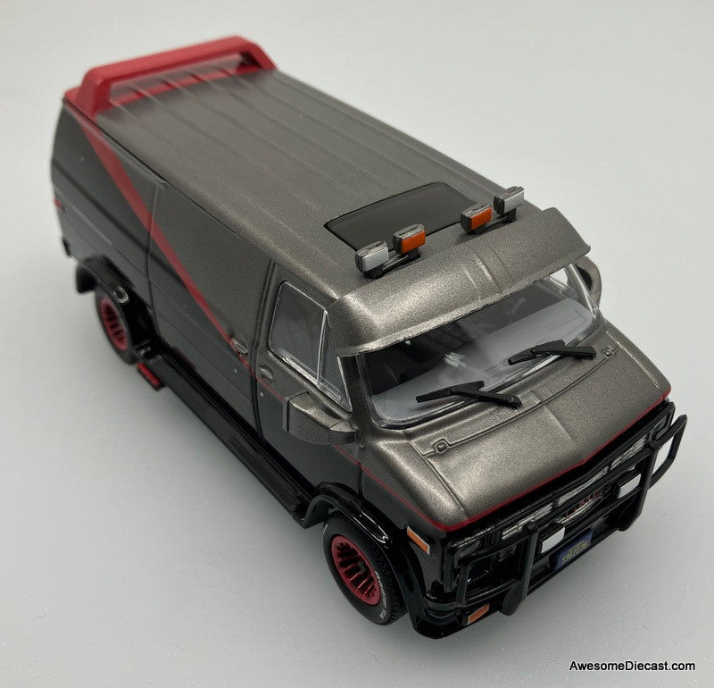 1983 GMC Vandura, Black/Gray: The "A" Team 1:43 Diecast Model Car by Greenlight