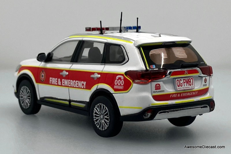 Mitsubishi Outlander: Queensland (Australia) Fire Department 1:43 Diecast Model Car by Sun Star