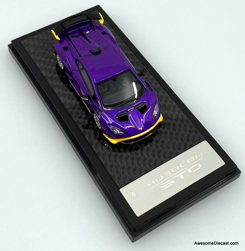 Lamborghini Huracan STO, Purple 1:64 Diecast Model Car by LCD Models