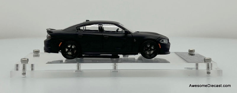 Dodge Charger SRT Hellcat, Matte Black 1:64 Diecast Model Car by Phantom Knight