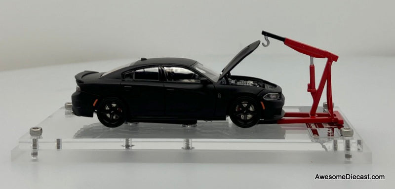 Dodge Charger SRT Hellcat, Matte Black 1:64 Diecast Model Car by Phantom Knight