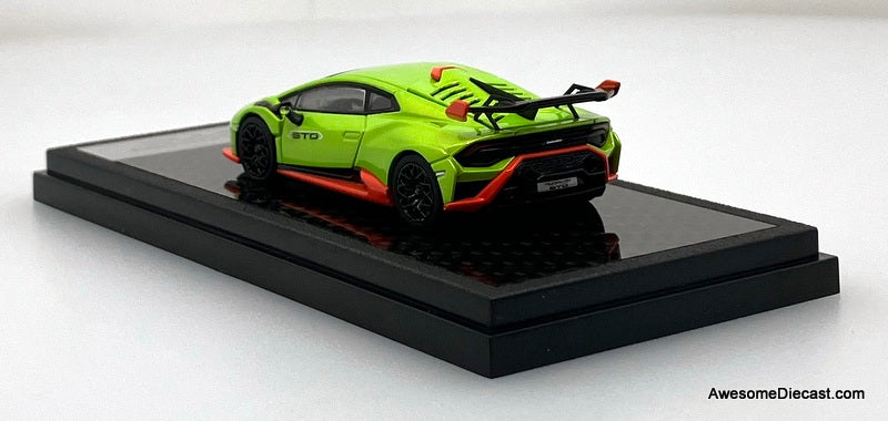 Lamborghini Huracan STO, Metallic Green 1:64 Diecast Model Car by LCD Models