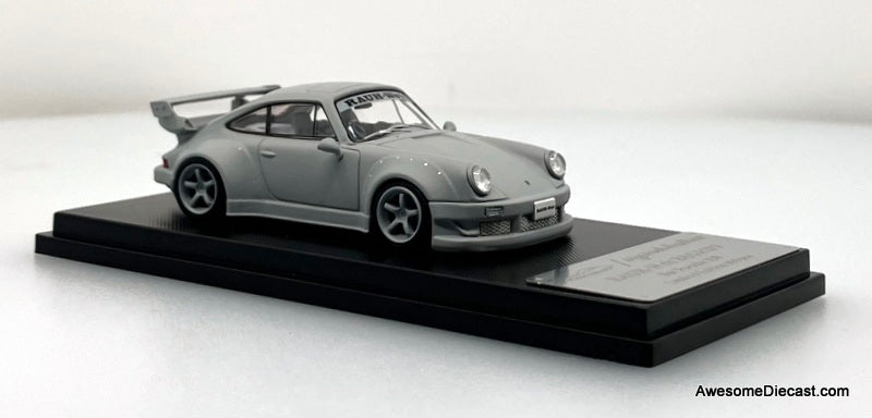 Porsche 930 RWB 3.8, Matte Gray 1:64 Diecast Model Car by My Model Collect