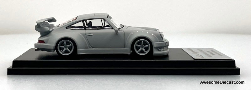 Porsche 930 RWB 3.8, Matte Gray 1:64 Diecast Model Car by My Model Collect