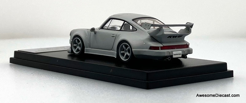 Porsche 930 RWB 3.8, Matte Gray 1:64 Diecast Model Car by My Model Collect