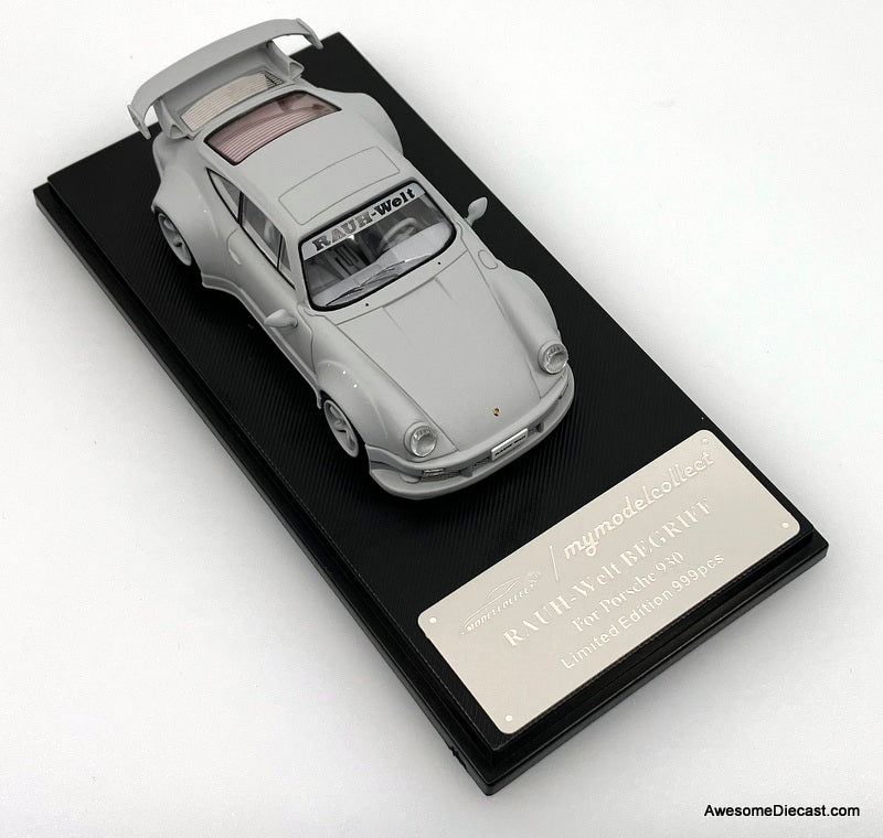 Porsche 930 RWB 3.8, Matte Gray 1:64 Diecast Model Car by My Model Collect