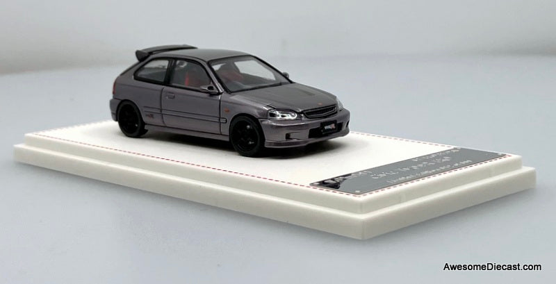 Honda Civic Type R EK9, Twilight Gray 1:64 Diecast Model Car by Model 1