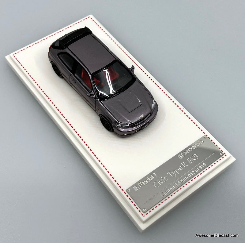 Honda Civic Type R EK9, Twilight Gray 1:64 Diecast Model Car by Model 1