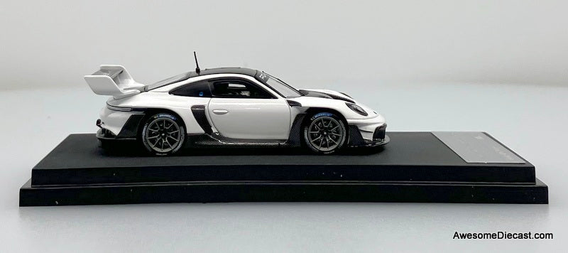Porsche 911 (992) GT3R Rennsport, White 1:64 Diecast Model Car by HKM