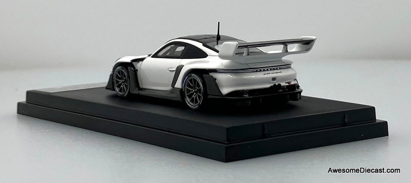 Porsche 911 (992) GT3R Rennsport, White 1:64 Diecast Model Car by HKM