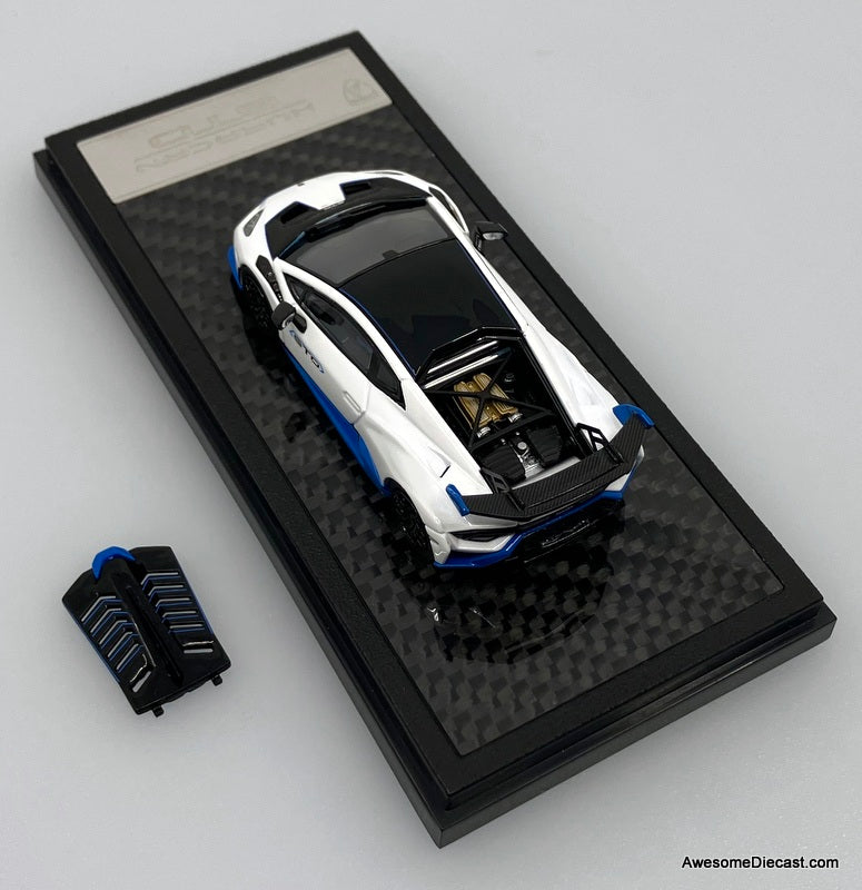 Lamborghini Huracan STO, White 1:64 Diecast Model Car by LCD Models