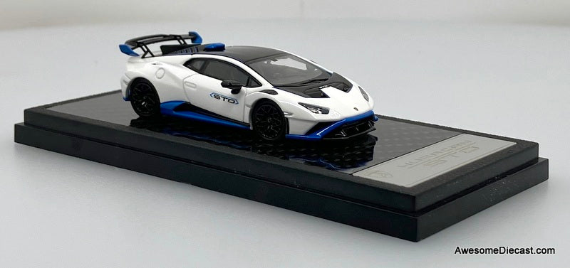 Lamborghini Huracan STO, White 1:64 Diecast Model Car by LCD Models