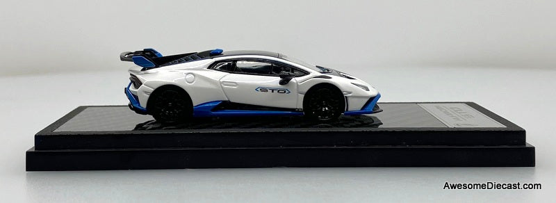 Lamborghini Huracan STO, White 1:64 Diecast Model Car by LCD Models