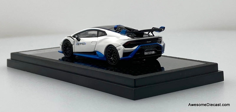 Lamborghini Huracan STO, White 1:64 Diecast Model Car by LCD Models