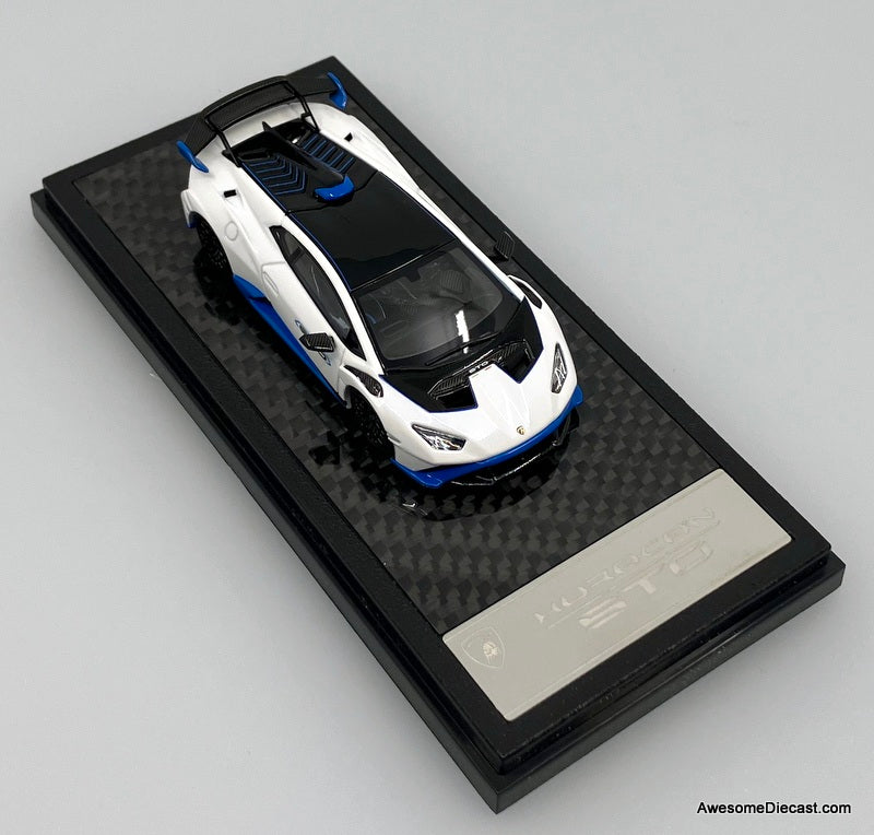 Lamborghini Huracan STO, White 1:64 Diecast Model Car by LCD Models