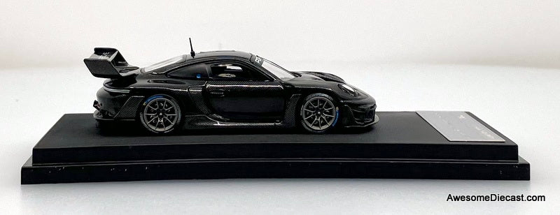 Porsche 911 (992) GT3R Rennsport, Black Carbon Fiber 1:64 Diecast Model Car by HKM