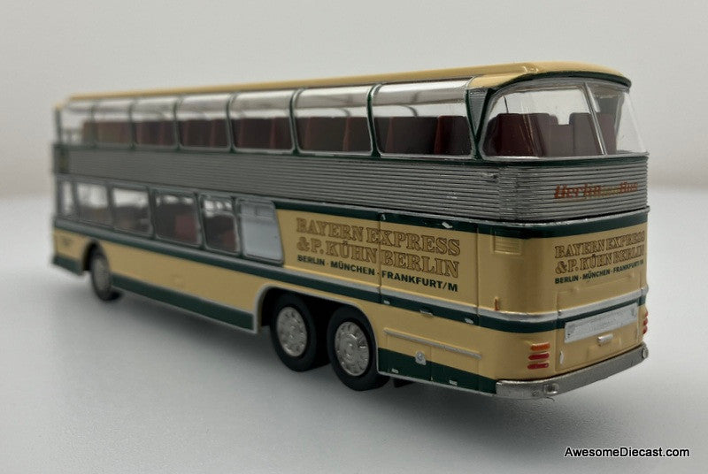 Neoplan NH 22 Double Decker: Bayern Express 1:87 ABS Plastic Model Bus by Brekina