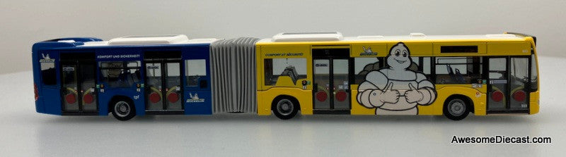 Mercedes Benz Citaro G TPF Articulated Bus: Michelin 1:87 ABS Plastic Model Bus by Rietze