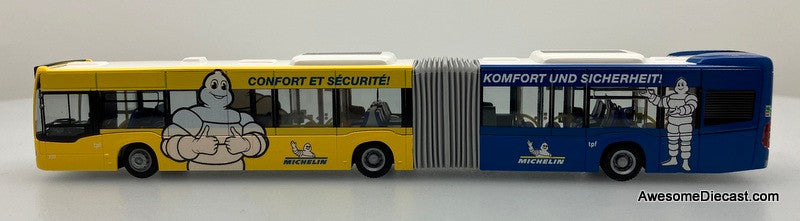 Mercedes Benz Citaro G TPF Articulated Bus: Michelin 1:87 ABS Plastic Model Bus by Rietze